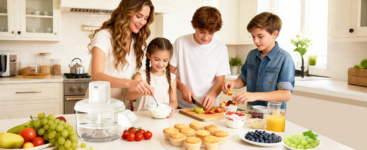 Automatic Electric Fruit & Vegetable Peeler – Rechargeable Grape & Garlic Skin Remover (Blue)